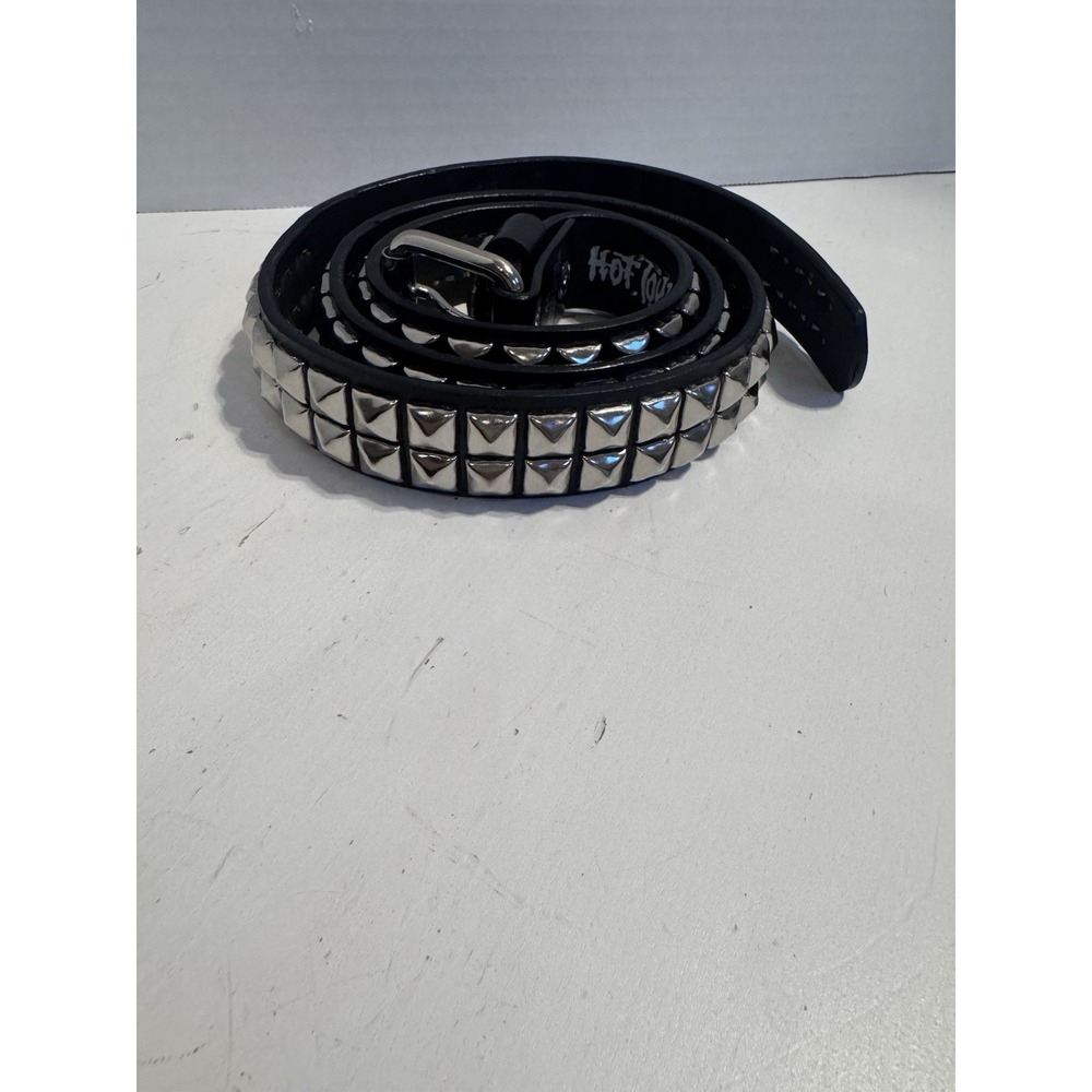 Vintage Hot Topic Pyramid Studded Belt Black 44 y2k Goth Emo Punk Skater Grunge